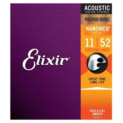 CORDA DE VIOLAO ELIXIR NANOWEB EX16027 (0.11) Bess Shop