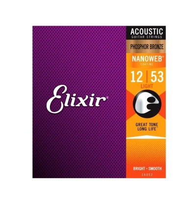 CORDA DE VIOLAO ELIXIR NANOWEB EX16052 (0.12)  Bess Shop
