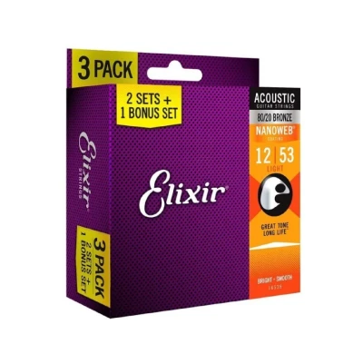 CORDA ELIXIR VIOLAO NANOWEB  3PK 16539X Bess Shop