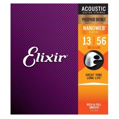 CORDA DE VIOLAO ELIXIR NANOWEB EX16102 (0.13) Bess Shop