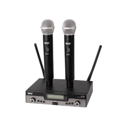 MICROFONE BLG UF-03 C/2 MANO SEM FIO UHF Bess Shop