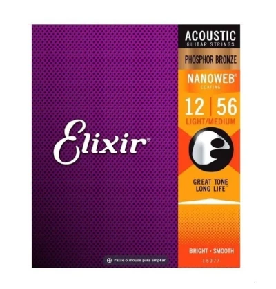 CORDA DE VIOLAO ELIXIR PHOS NW 16077 LM12-56 Bess Shop