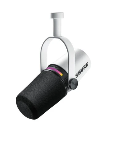 MICROFONE SHURE MV7+- BRANCO Bess Shop