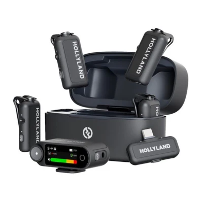 MICROFONE HOLLYLAND LARK MAX 2 COMBO 4 PERSONAS Bess Shop