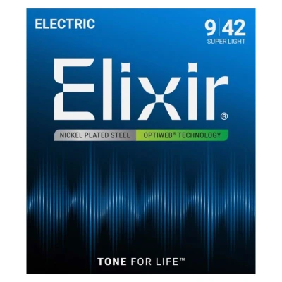 CORDA DE GUITARRA ELIXIR 19002 NCKL OW (009) Bess Shop
